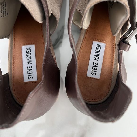 NWT Steve Madden Women's Corryn Ankle Bootie Suede/Leather Size 10M - Picture 10 of 12